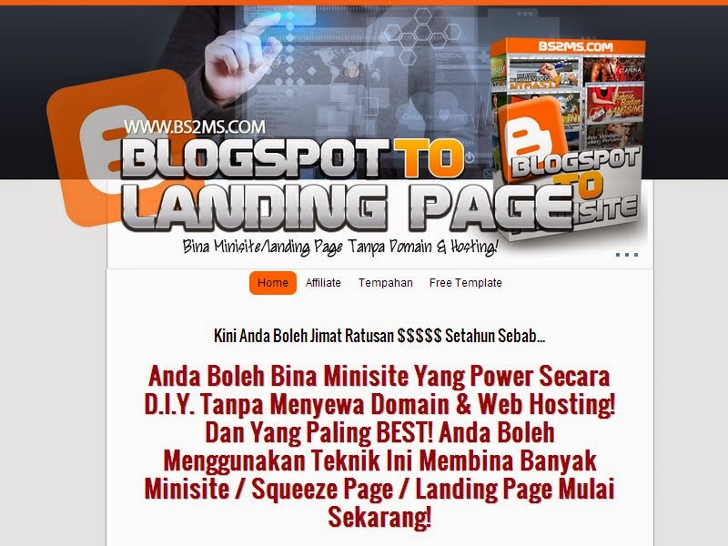Blogspot to Minisite