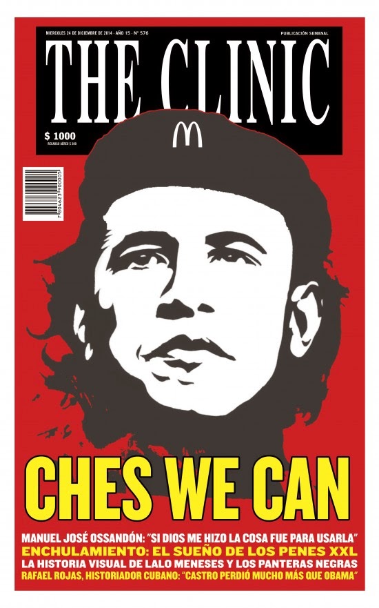 COUVERTURE DU JOURNAL « SATIRIQUE » THE CLINIC DU MERCREDI 24 DÉCEMBRE 2014, N° 576