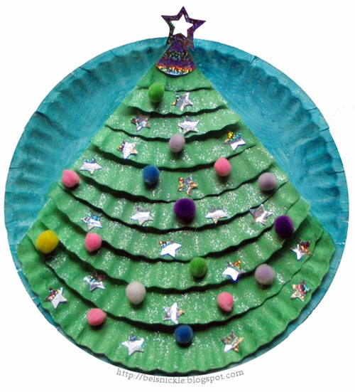 Layered Paper Plate Christmas Tree | Belznickle Blogspot : Layered Paper Plate Christmas Tree