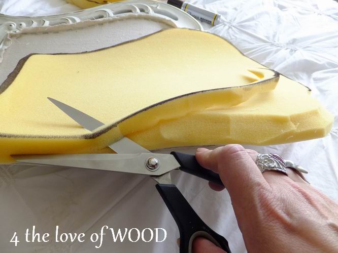 4 the love of wood HOW TO UPHOLSTER AN OPEN CHAIR BACK step two