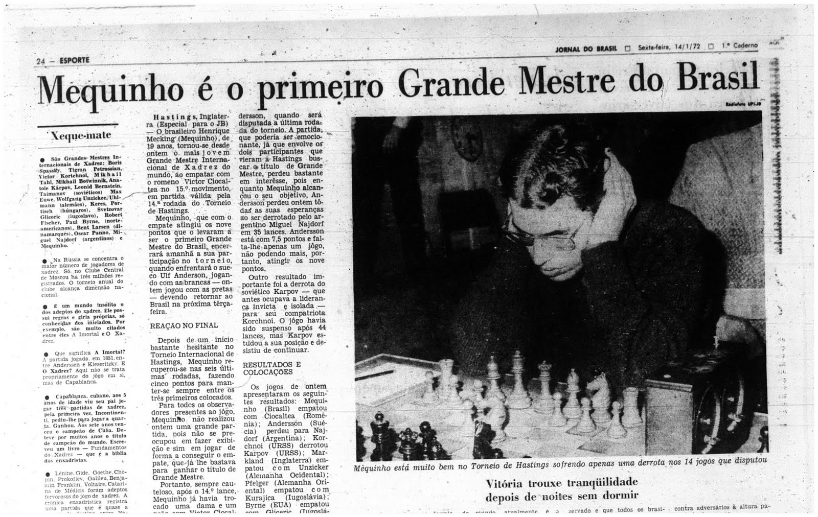 Mequinho: O xadrez de um grande mestre (Portuguese Edition) - Kindle  edition by Caldeira, Adriano, Mecking, Henrique. Humor & Entertainment  Kindle eBooks @ .