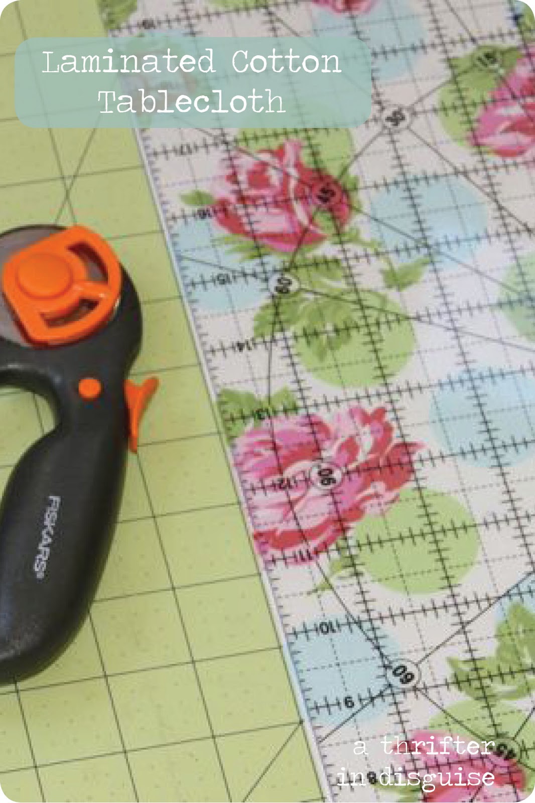 A Thrifter in Disguise Laminated Cotton Tablecloth