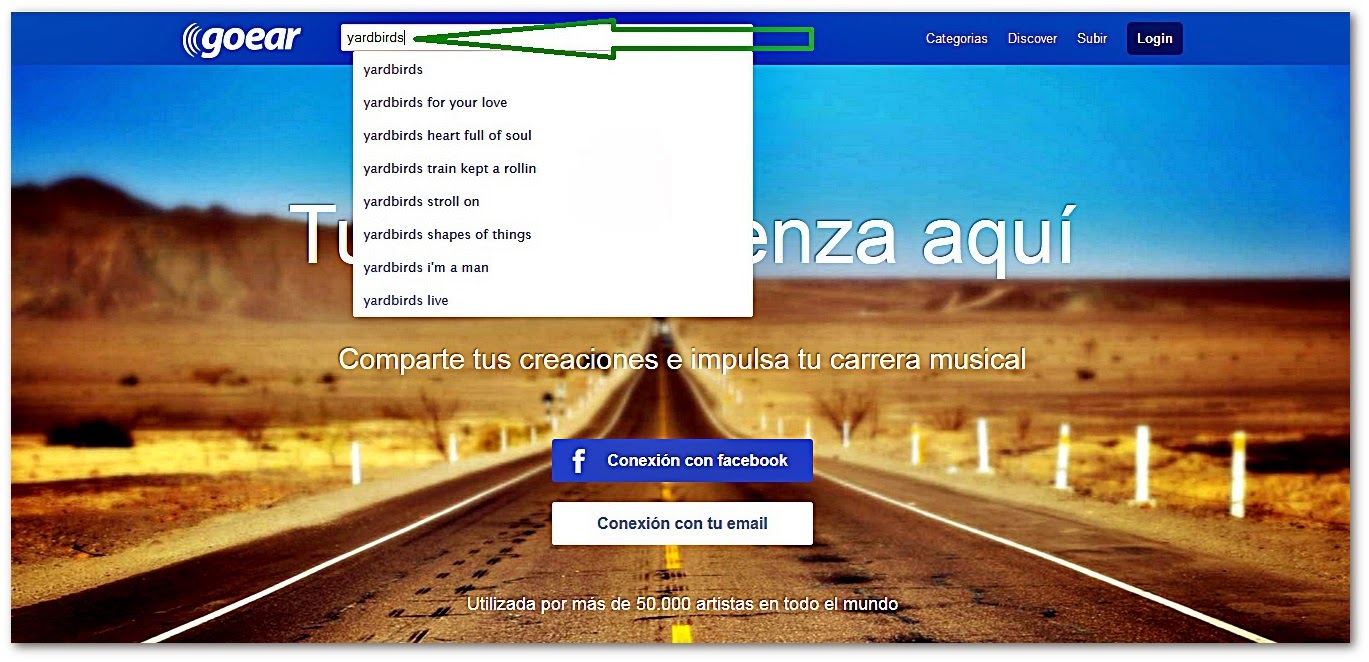 DIRECCIONES WEB DE CANCIONES direcciones web de canciones: