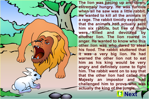 Motivating, Inspirational, Motivational, Stories, Quotes, Thoughts, Funny,  Sacred Quotes, Wallpapers: The Big Lion And The Little Rabbit -  Motivational Story with Pictures