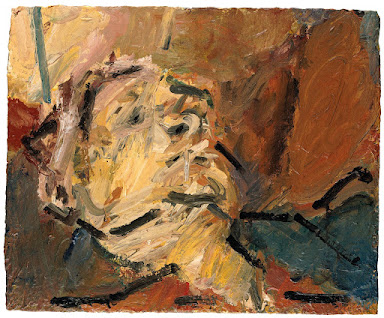 Reclining Head of Julia II, 1997 by Frank Auerbach