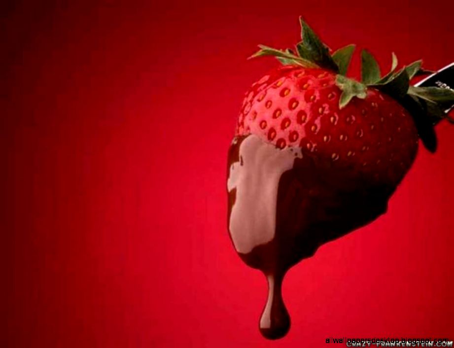 Strawberry Chocolate Hd Wallpaper