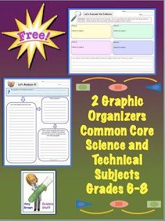 Amy Brown Science: Common Core Graphic Organizers for Science