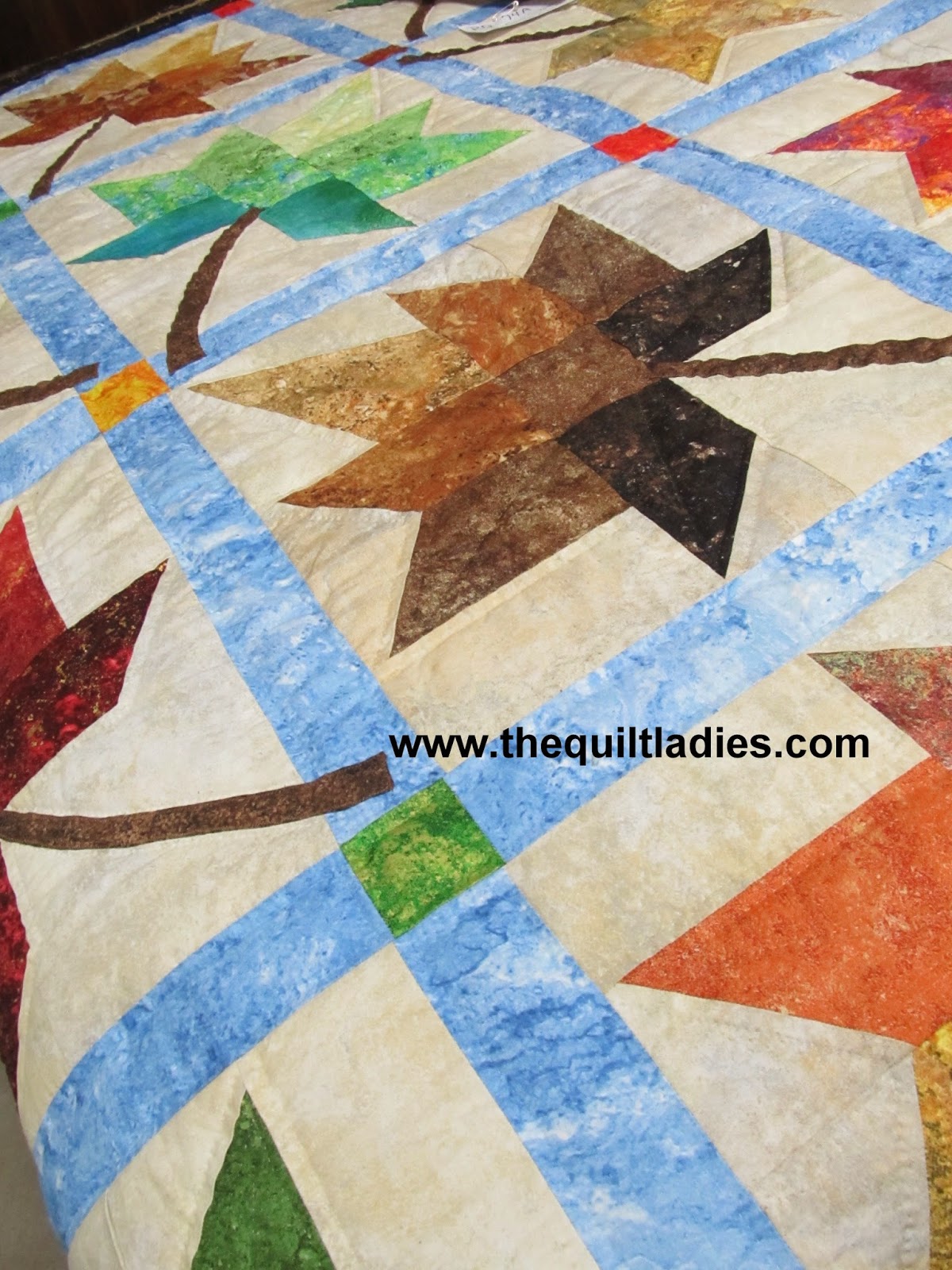 leave quilt pattern