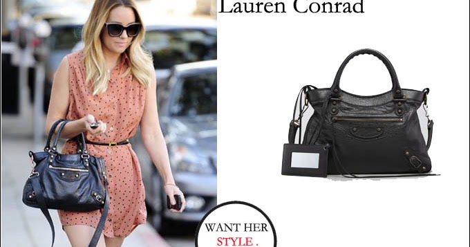 Lauren Conrad and her Balenciaga Bag Prove That Sometimes Stars are Just  Like Us - PurseBlog