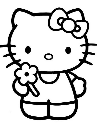 Hello Kitty imagem para descarregar e colorir - Hello Kitty - Just