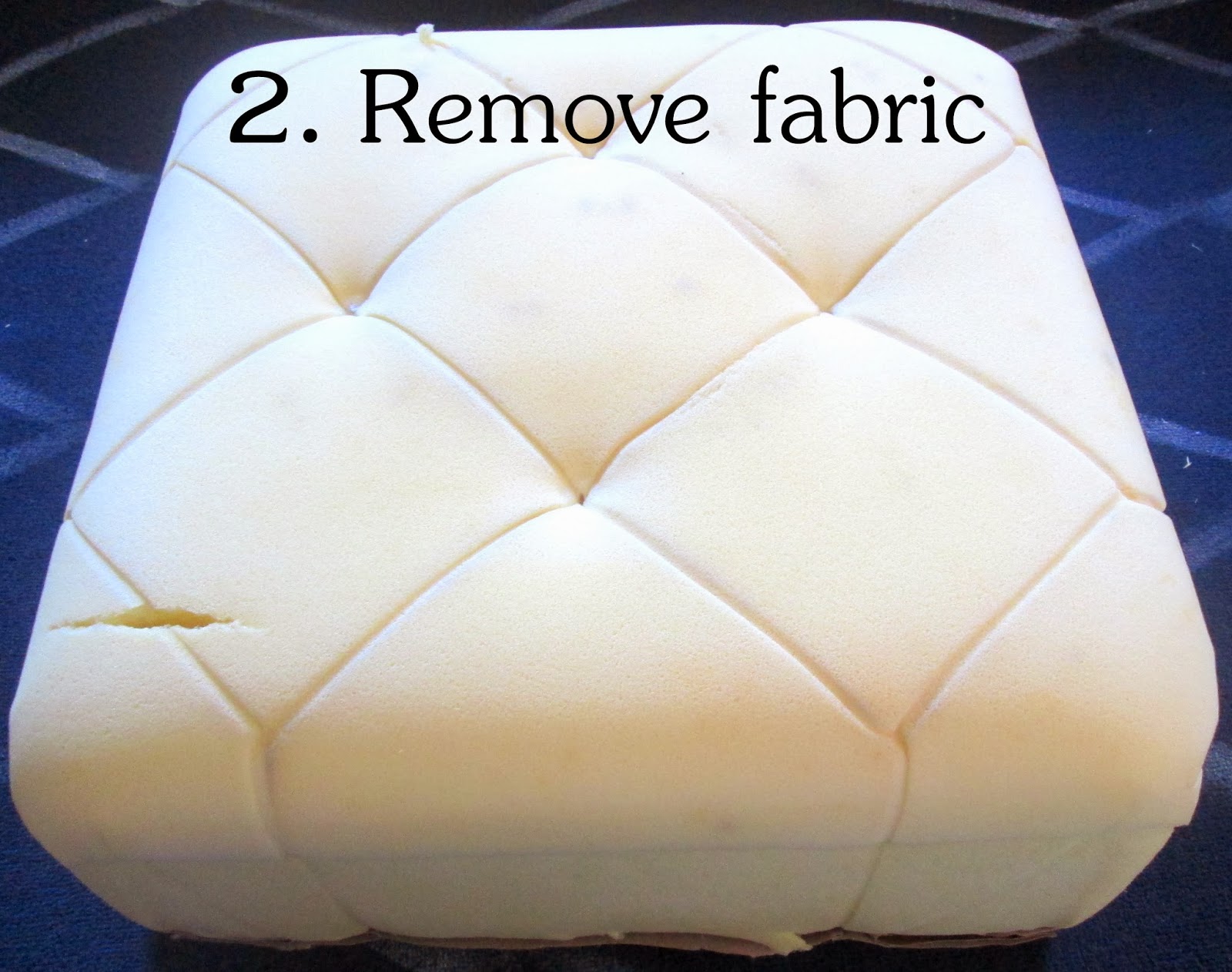 Chelsea's Garage Make your own pattern + recover an ottoman!