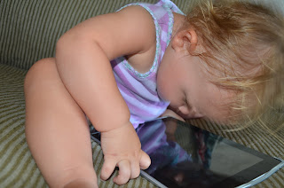 Baby on ipad