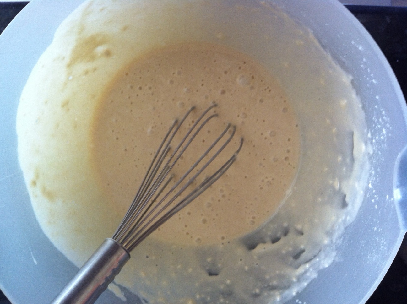 Healthy maple syrup pancakes with warmed pineapple. Charlene Flash