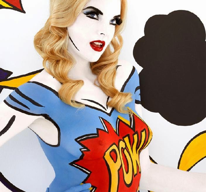 If It&#39;s Hip, It&#39;s Here: Body Painting Artist Emma Hack Goes &quot;Pop!&quot;