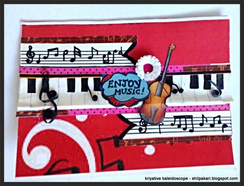 MUSICAL GREETING CARD KRIYATIVE KALEIDOSCOPE