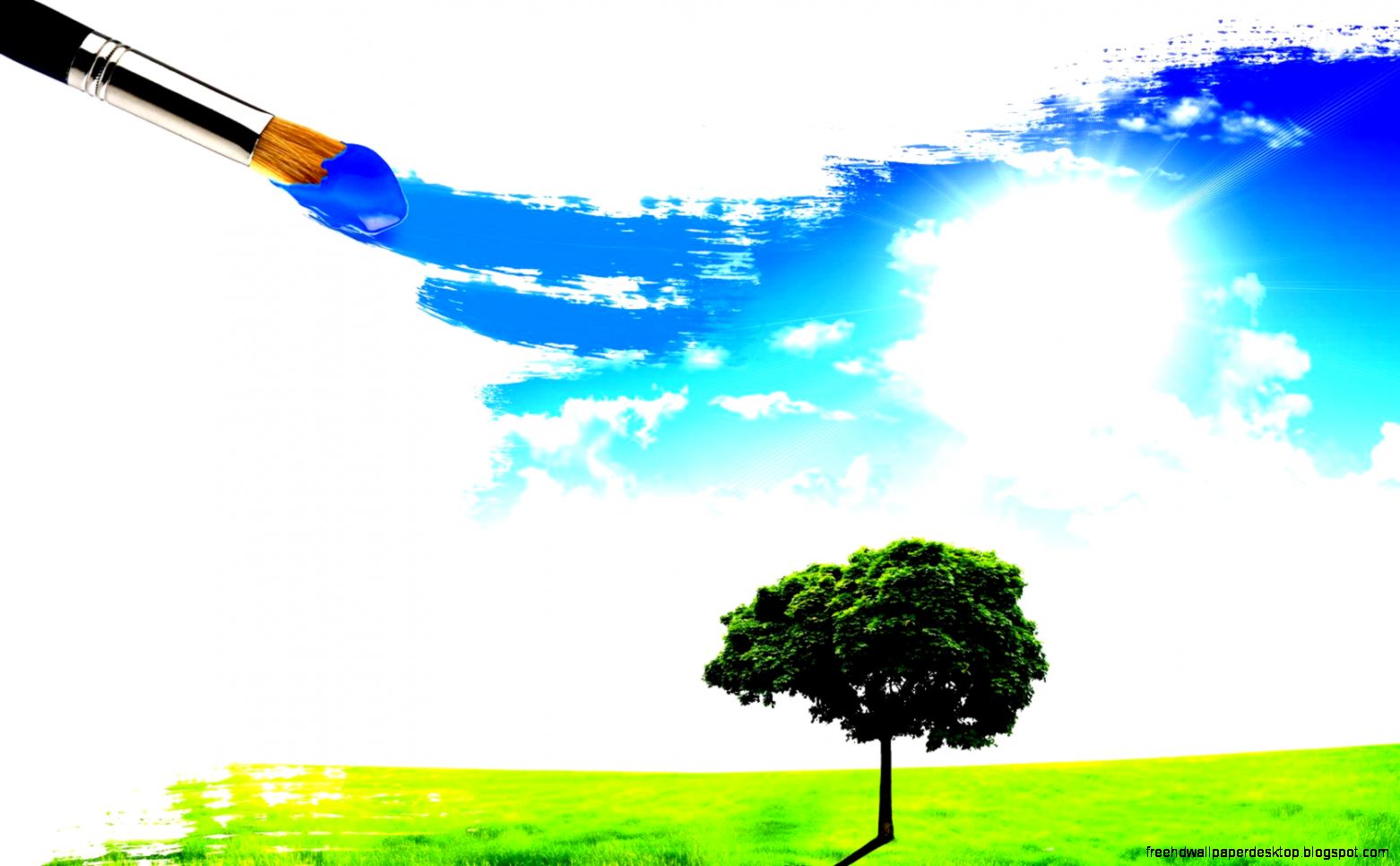 Brush Paint Creativity Sky Sun Field Tree 9qNR Brush Paint Creativity Sky Sun Field Tree 9qNR