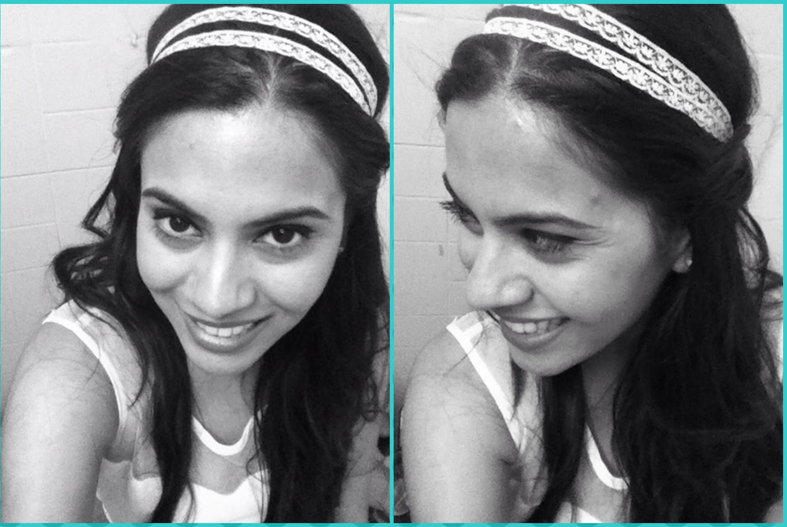 Bohemian headband hairstyle with wavy hair