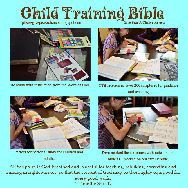 Give Peas a Chance Child Training Bible and Amazon Card GIVEAWAY