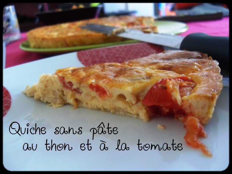 Les Delices D Alice Quiche Sans Pate Au Thon Et A La Tomate