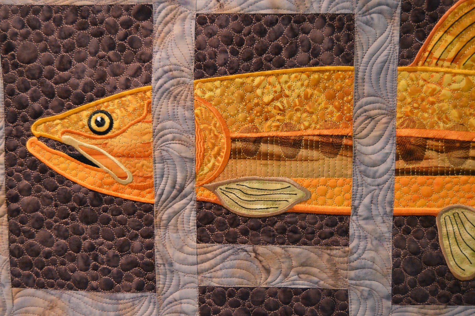 Creative Longarm Quilting by Karen Marchetti Bonnie's "About Trout"