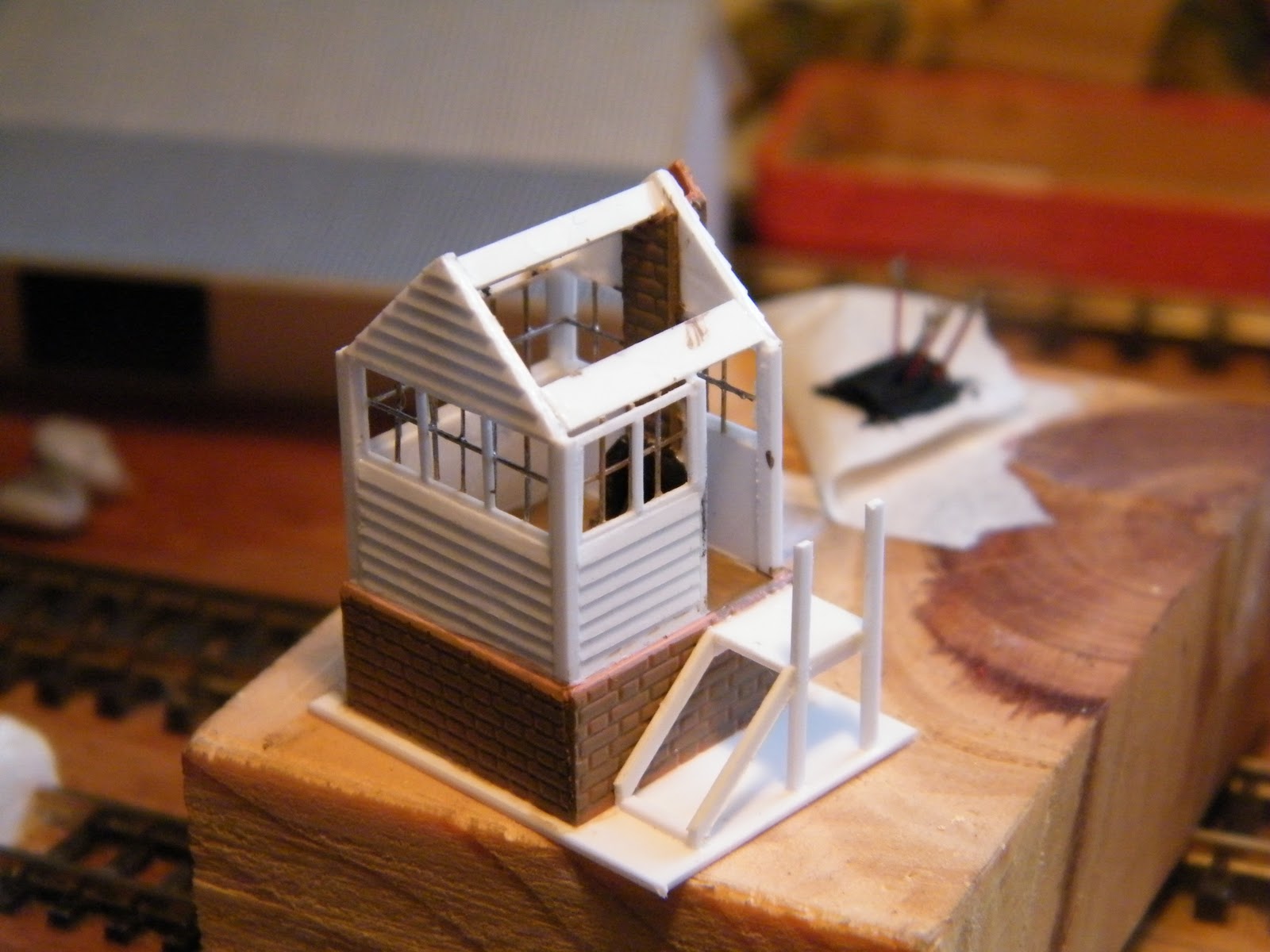 N Scale Scratch building NSWGR (australian)/ Pommy Victorian Era English Signal Box Build