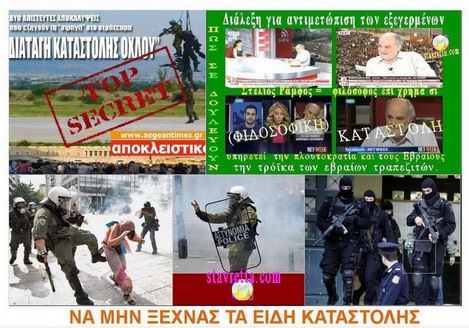 ΝΑ ΜΗΝ ΞΕΧΝΑΣ ΤΑ ΕΙΔΗ ΚΑΤΑΣΤΟΛΗΣ / ΔΙΑΤΑΓΗ ΚΑΤΑΣΤΟΛΗΣ ΟΧΛΟΥ. KATAΛΑΒΕΣ ΤΩΡΑ;
