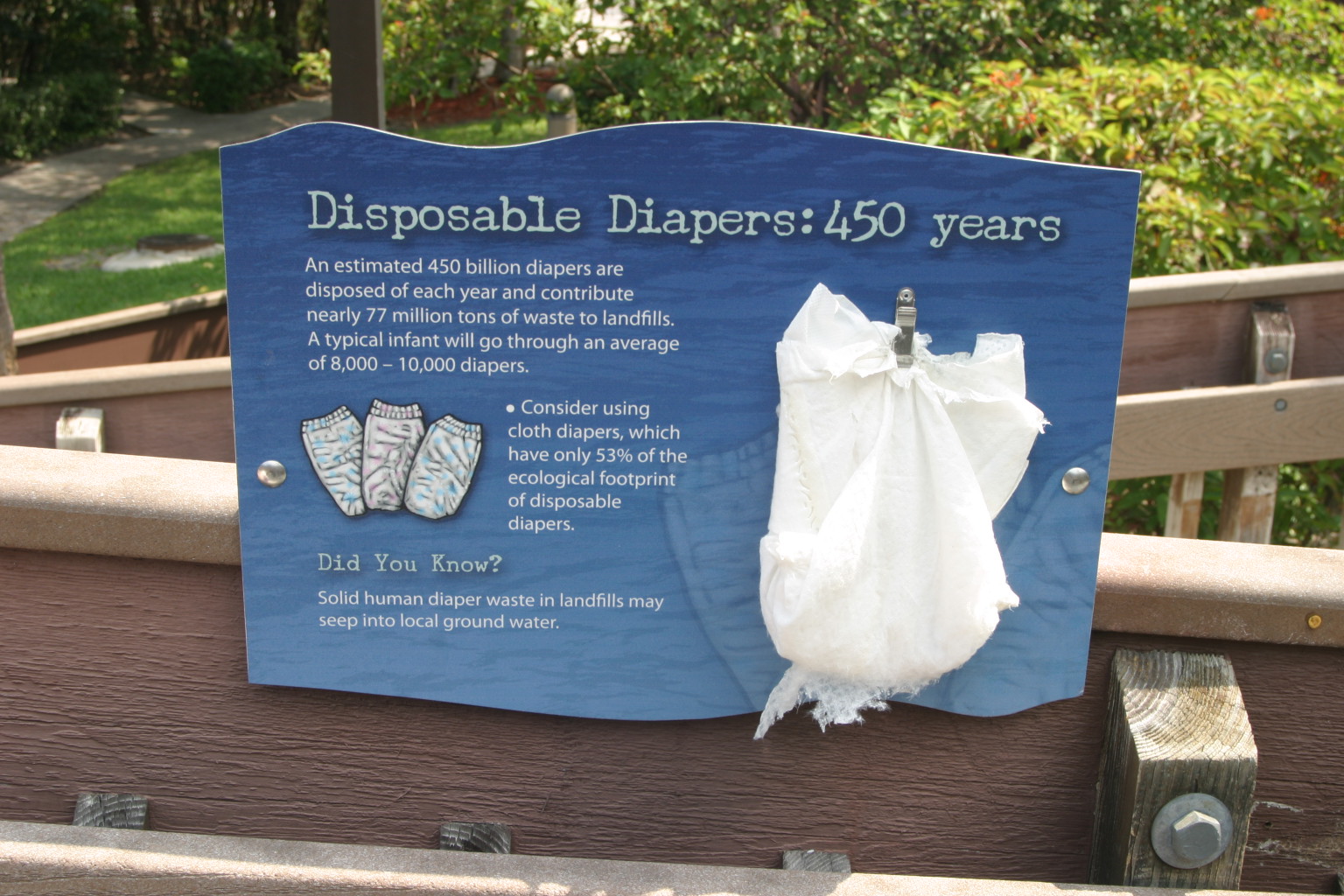 For Healthy Roots Back to Diapers....