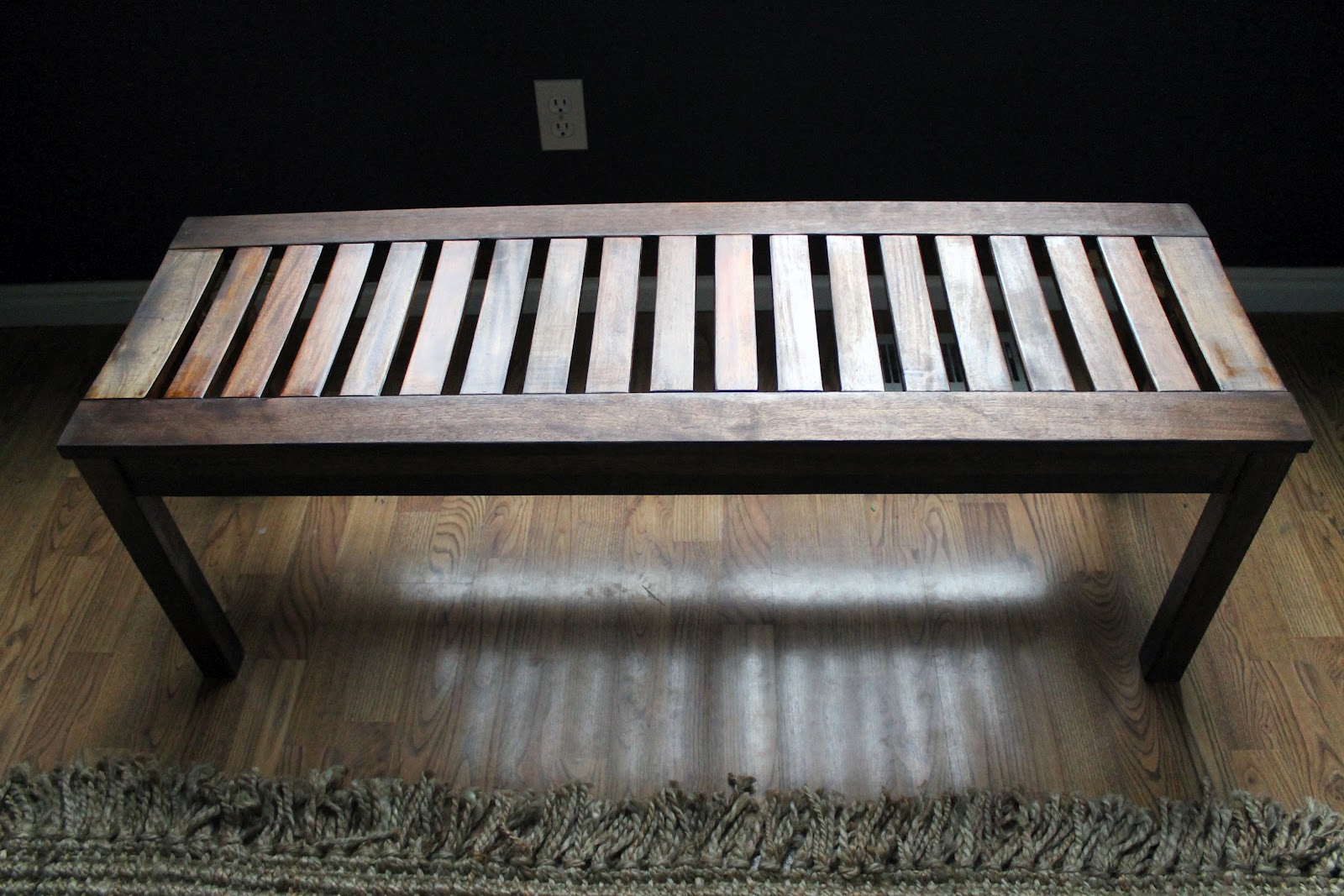 Ikea Slatted Wood Bench ecotidien.fr