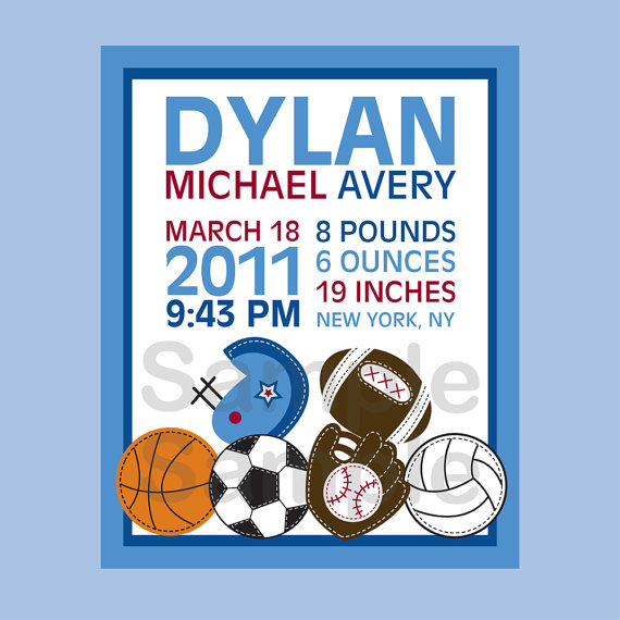 I Heart Pears Sports Nursery Name Signs and More