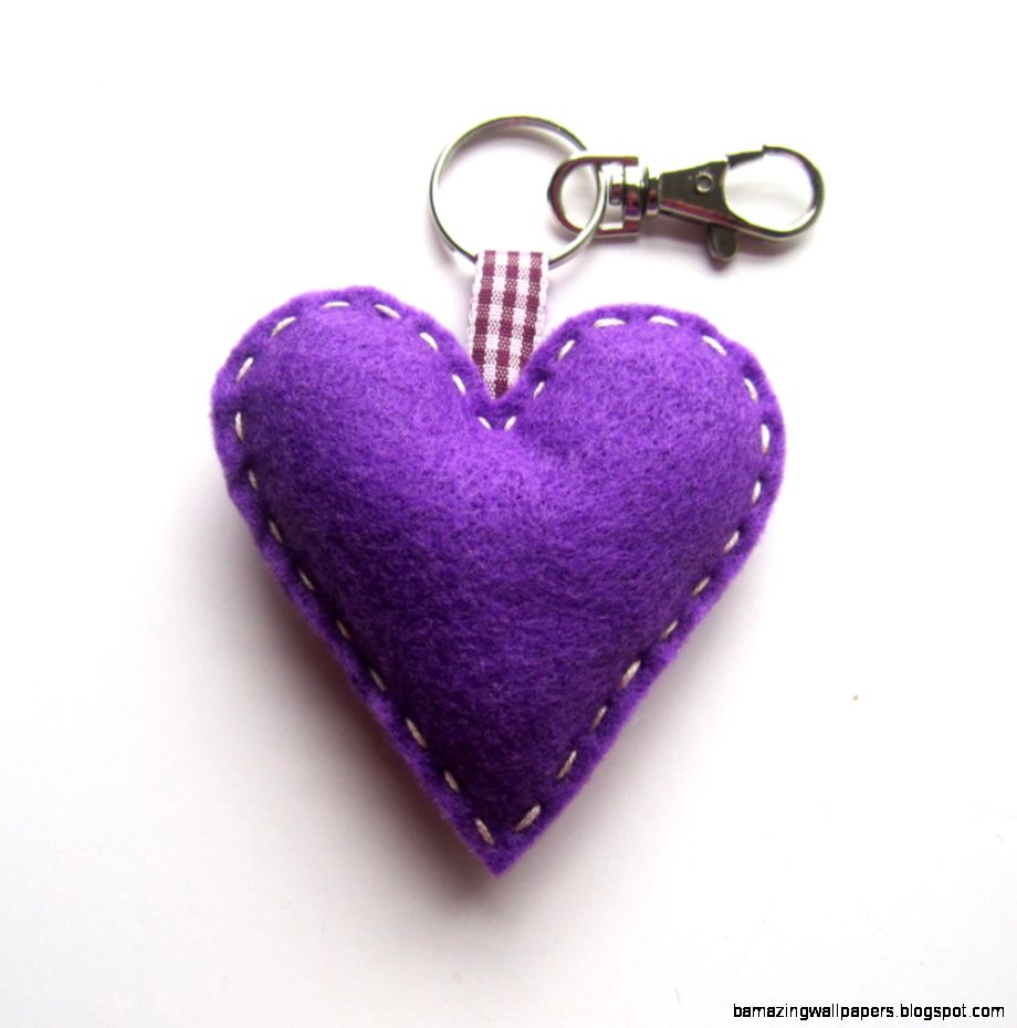Purple Love Heart Keyring Charm on Luulla Purple Love Heart Keyring Charm on Luulla