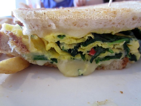 IHOP Spinach, Roasted Pepper and Cheese Griddle Melt review