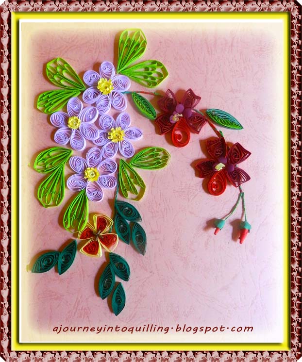 A Journey into Quilling & Paper Crafting Basic Quilling Flower Frame