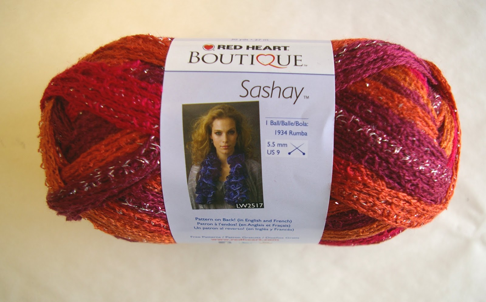 Knit In Your Sleep Sashay yarn colors from red heart