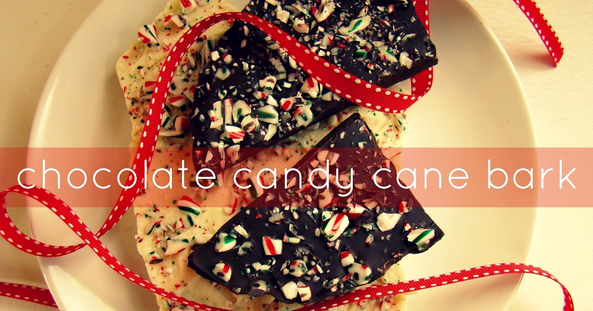 Chocolate candy cane bark