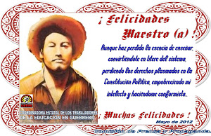 MUCHAS FELICIDADES MAESTROS