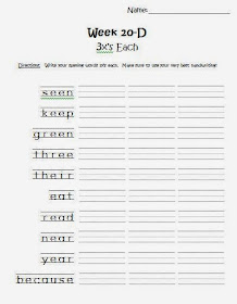 Teaching With Terhune: First Grade Yearly Spelling Lessons