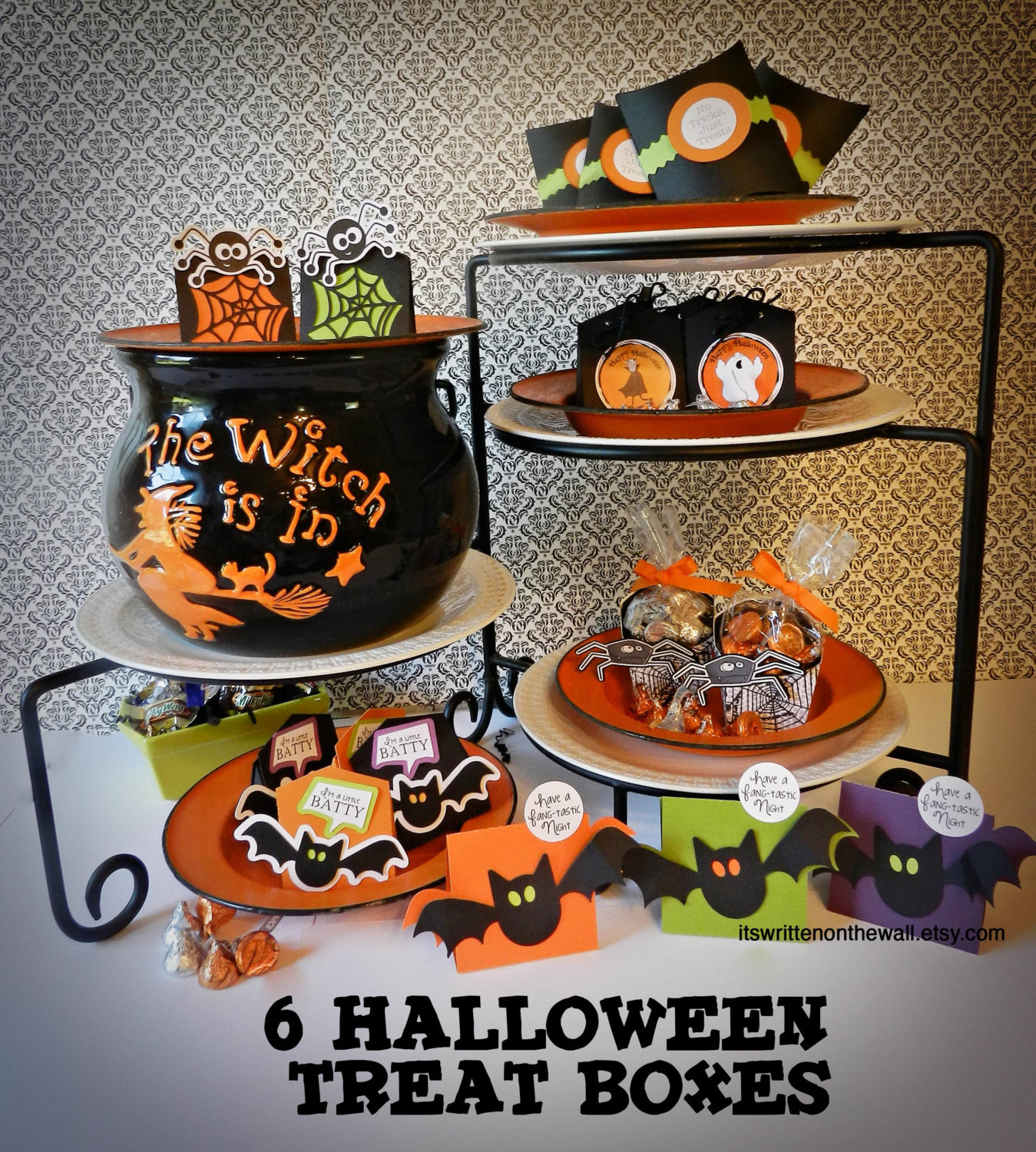 It's Written on the Wall 6 Halloween Treat Boxes That Hold Just the