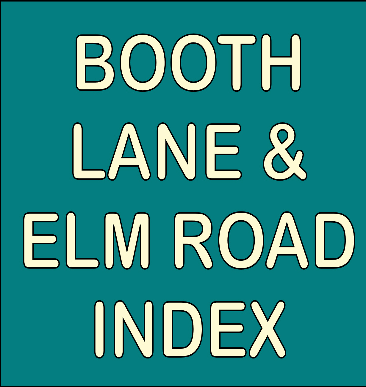 THE MIDDLEWICH DIRECTORY BOOTH LANE and ELM ROAD INDEX