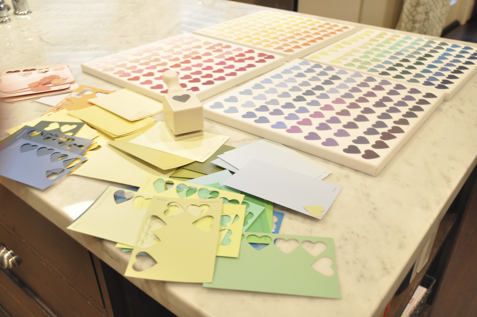 DIY {Paint Chip Art} • Honey We're Home