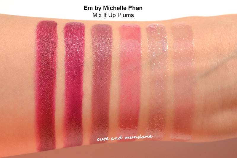 Cute and Mundane Em by Michelle Phan Shade Play Lip Color Mixing Palette in 'Mix It Up Plums