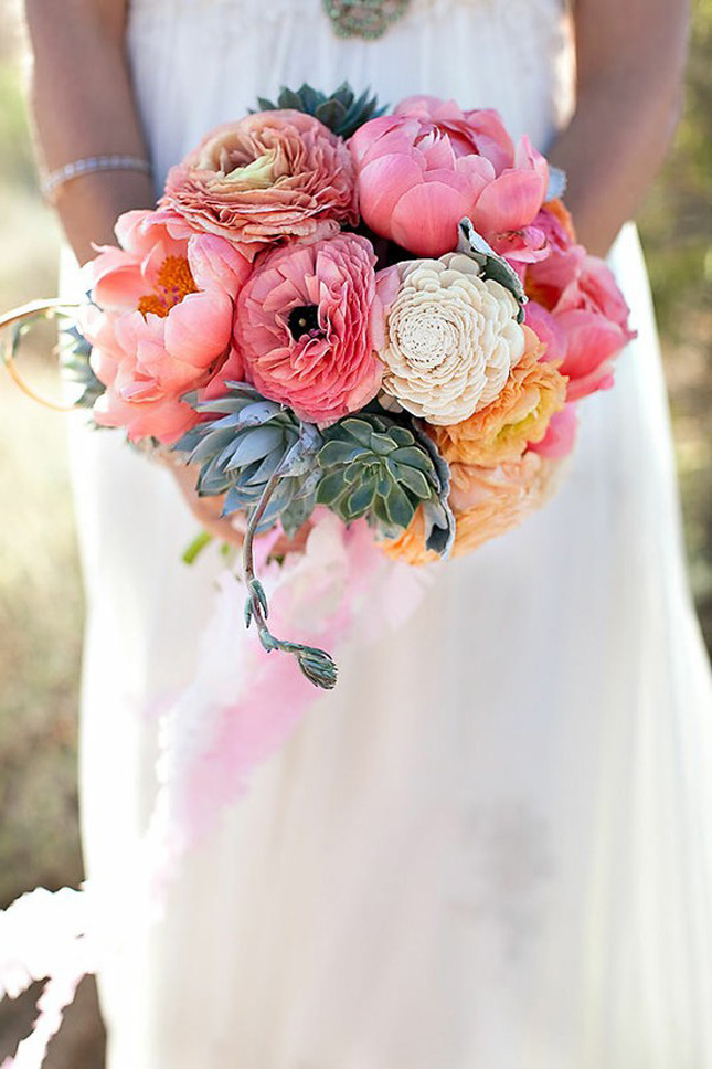 {Wedding Trends} Peony Bouquets Part 1 Belle The Magazine