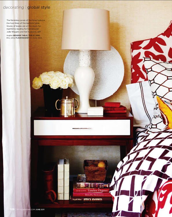 This tribal style bedroom full of color and layered in patterns would be the