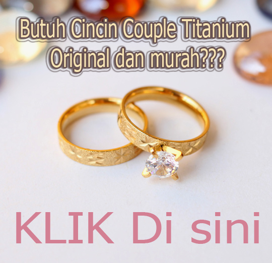 cincin couple titanium