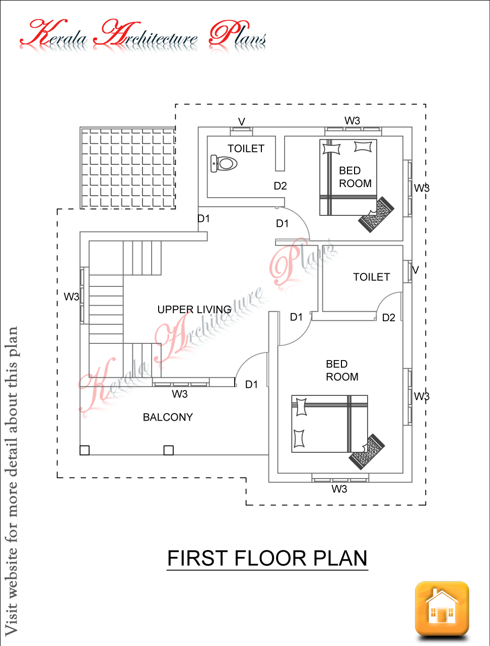 1600 Square Feet Four Bed Room House Plan Architecture Kerala Kerala House Design House Plans Square House Plans