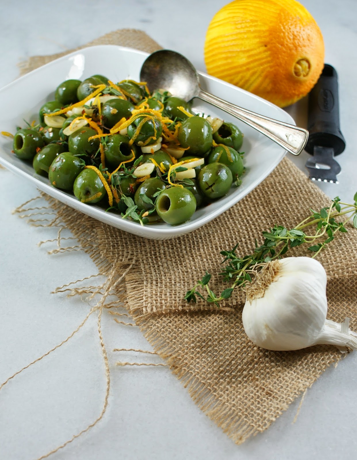 Authentic Suburban Gourmet Warm Spicy Citrus Castelvetrano Olives