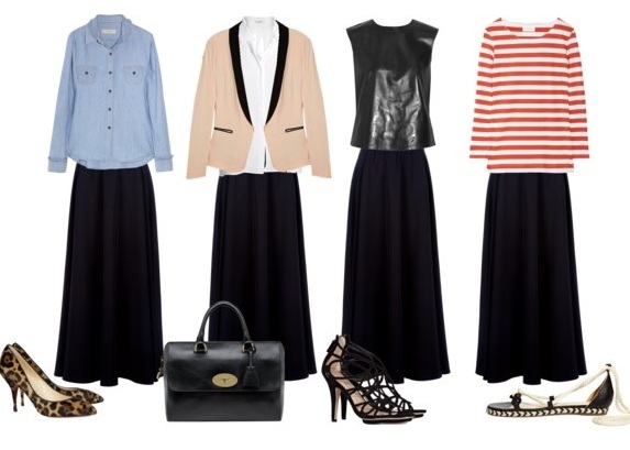 style black maxi skirt