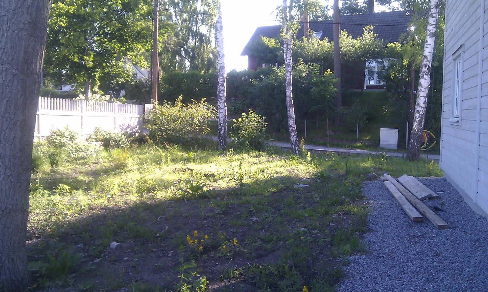 Villa lahäll: markarbeten