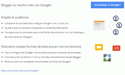 Actualizar perfil de Google+