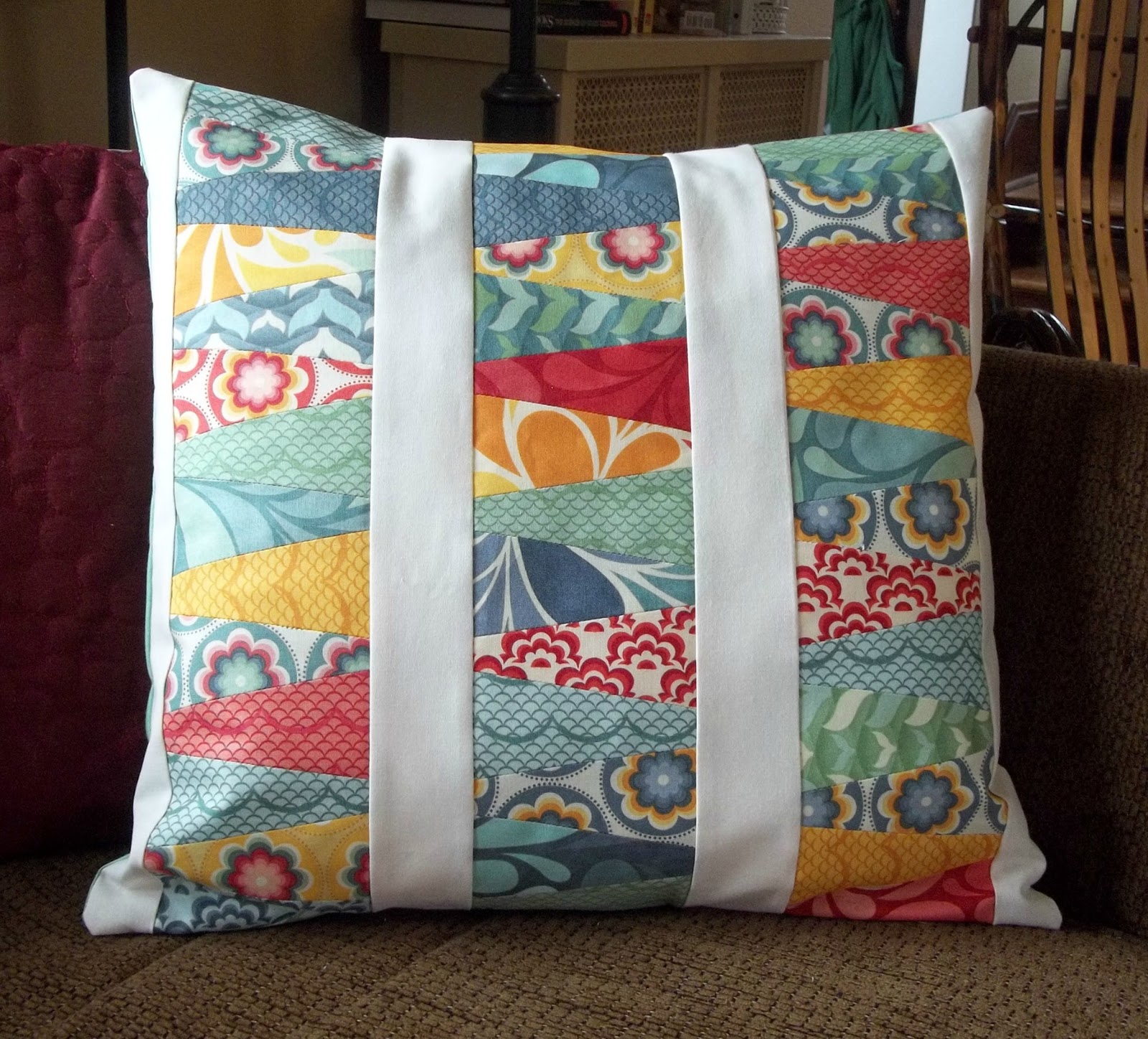 Kelsey Sews Tutorial Wedge Pillow Charmed Madness
