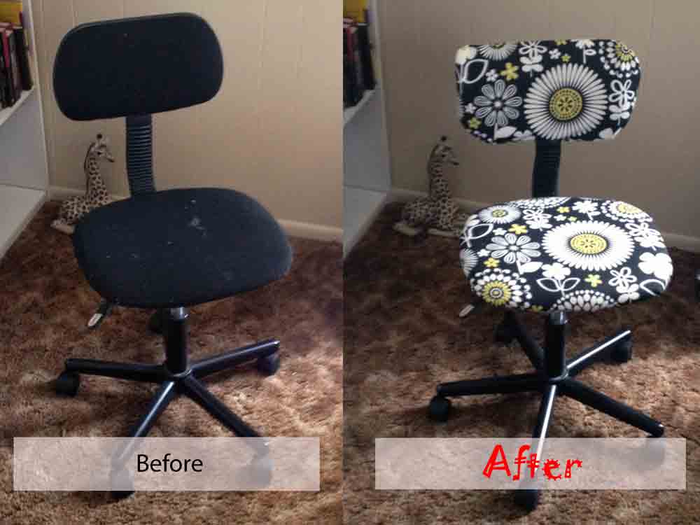Creative Ideas Sewing Chair Before & After